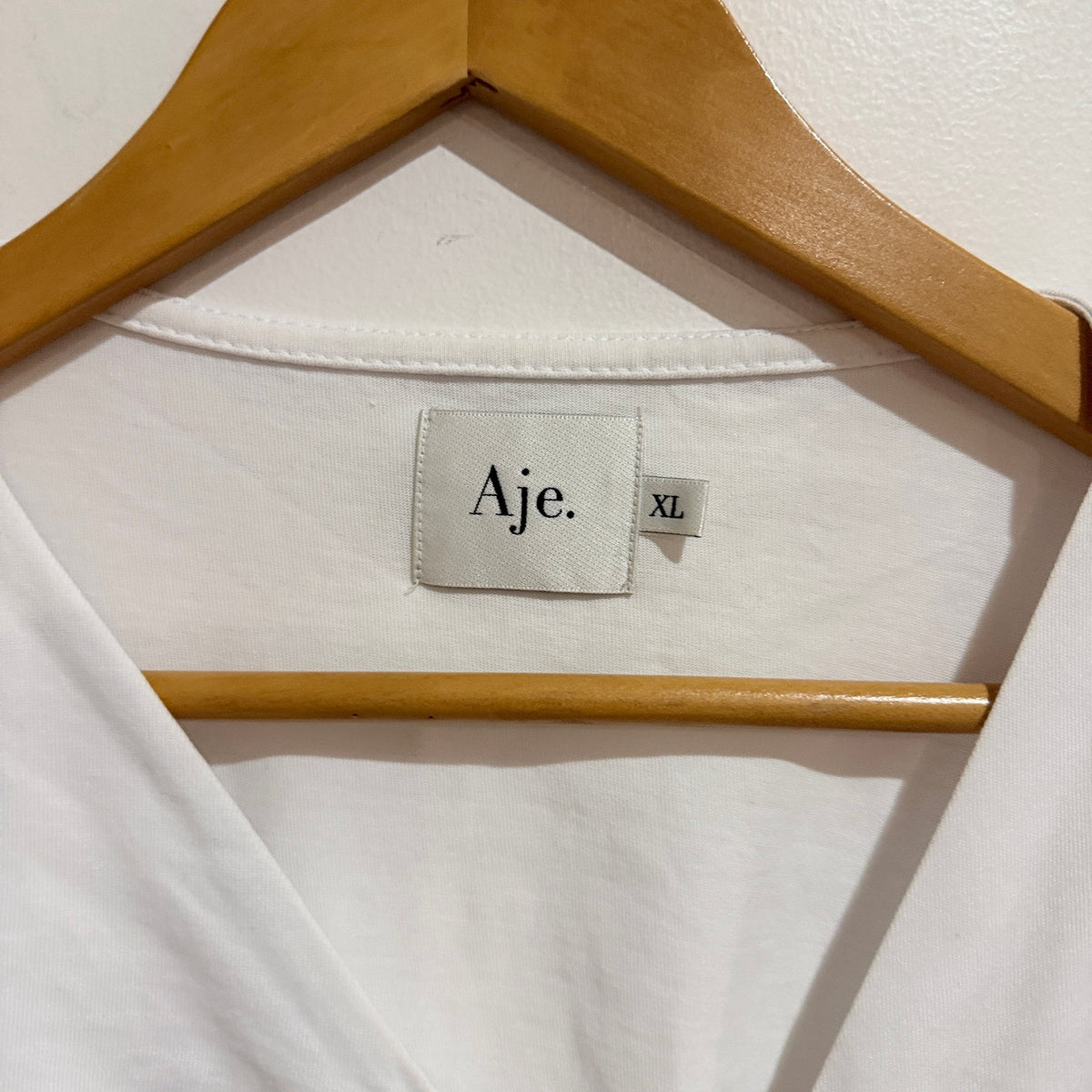 Aje Size XL Cotton Ring Detail Cut Out Long Sleeve Top