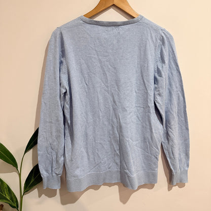 Wild South Size 14 Cotton Cashmere V Neck Jumper