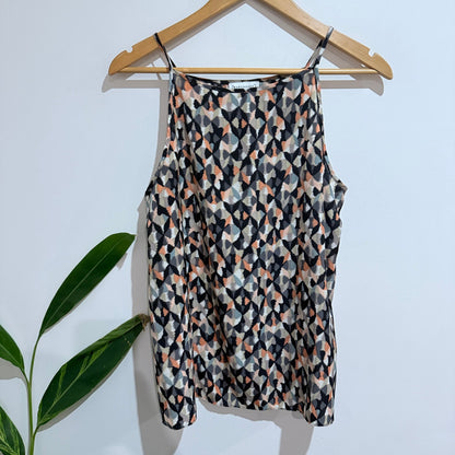 Warehouse Size 14 Geo Print Strappy Cami Top