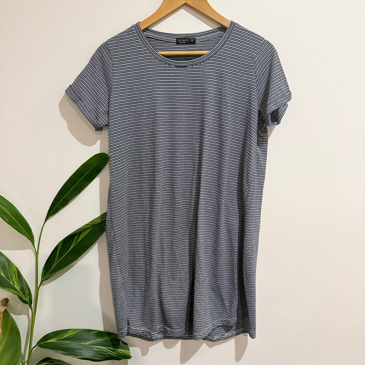 Cotton On Size S Stripe Jersey Tee Dress