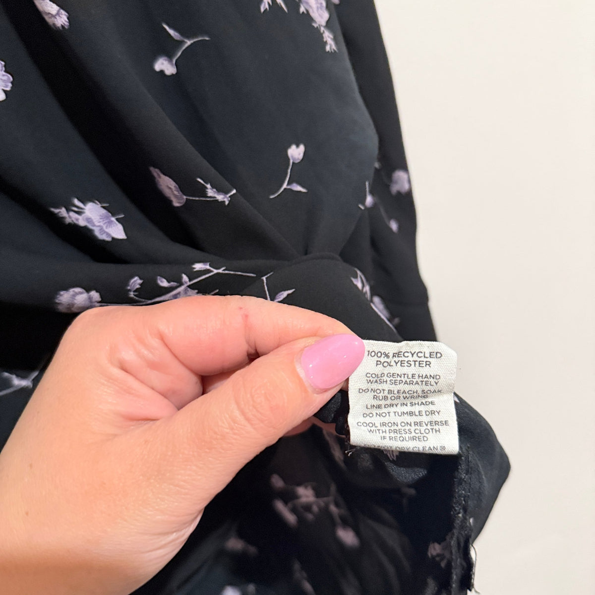 Glassons Size 12 Floral Print Batwing Sleeve Top