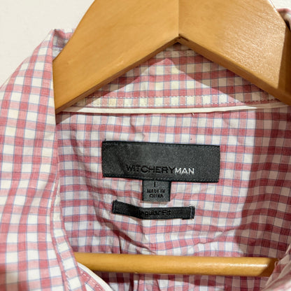 Witchery Man Size L Gingham Short Sleeve Shirt