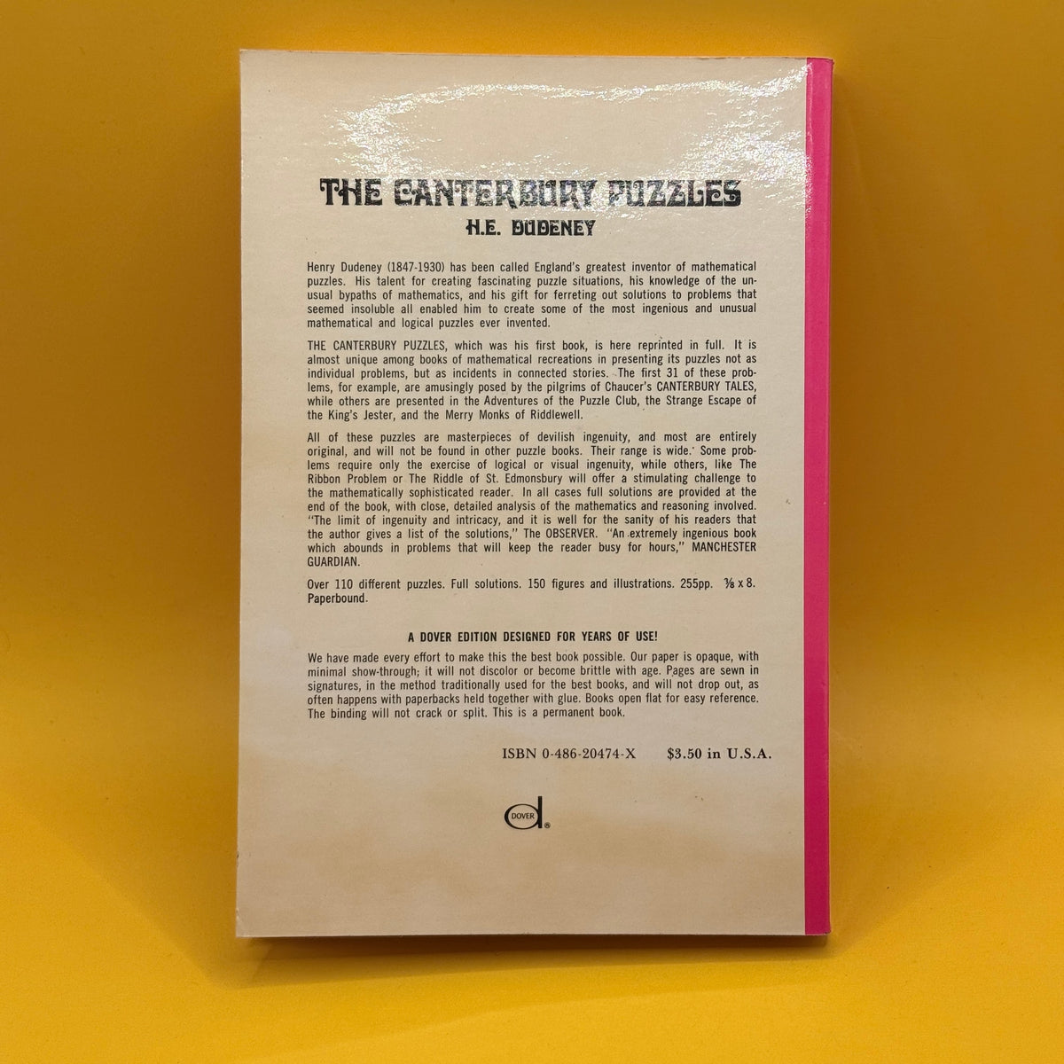 The Canterbury Puzzles by H. E. Dudeney