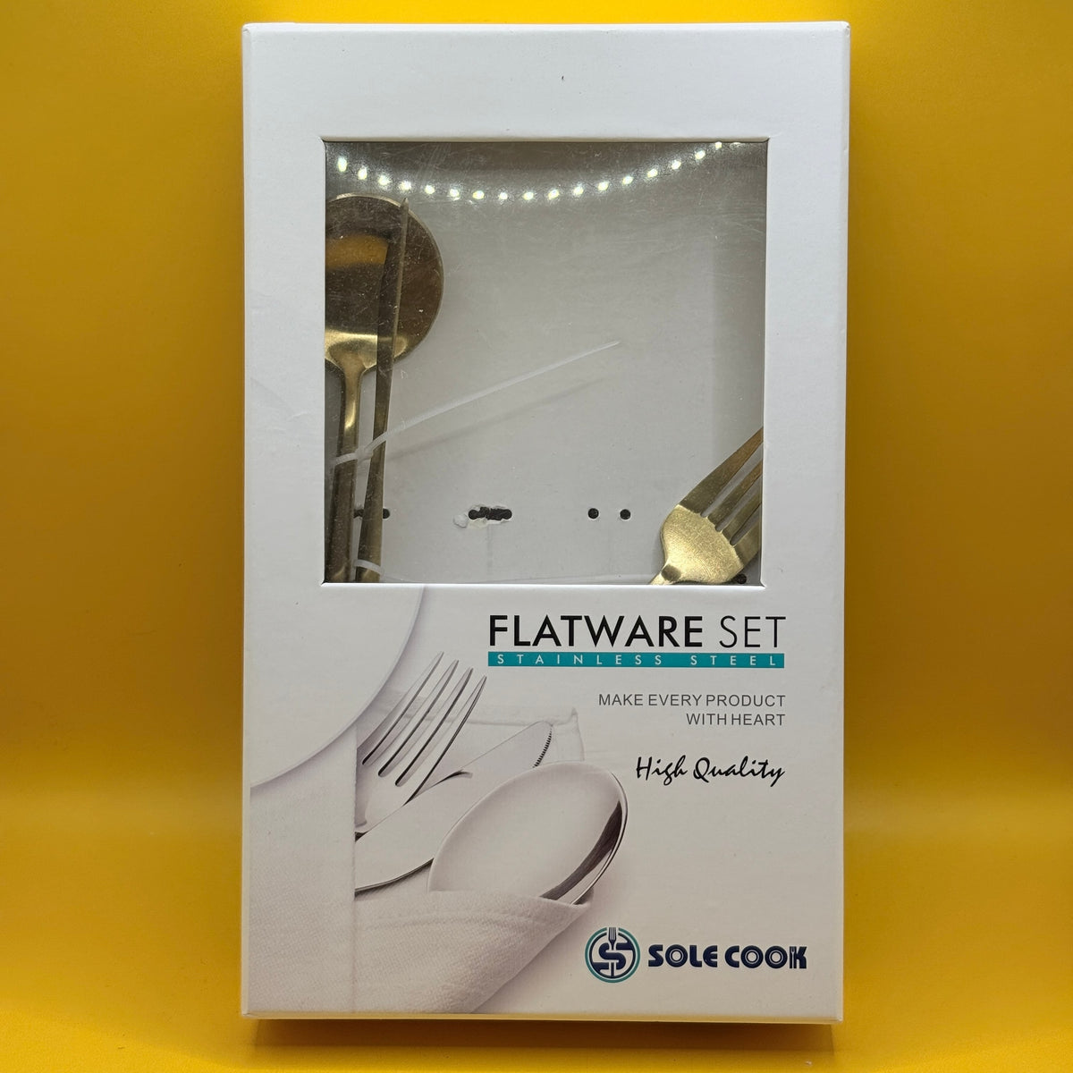 Sole Cook Stainless Steel Flatware Cutlery Set - One Place Setting