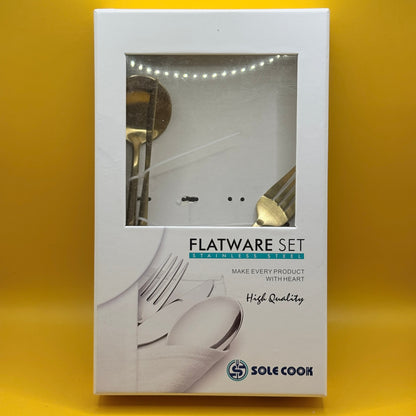 Sole Cook Stainless Steel Flatware Cutlery Set - One Place Setting