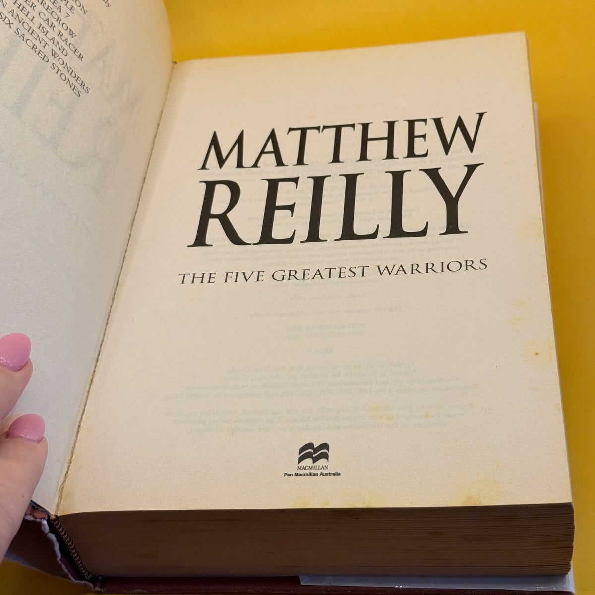 The Five Greatest Warriors by Matthew Reilly