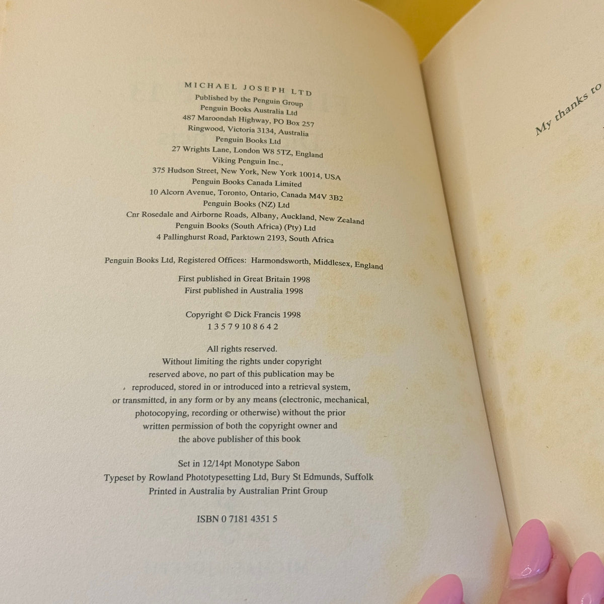 Field of 13 by Dick Francis