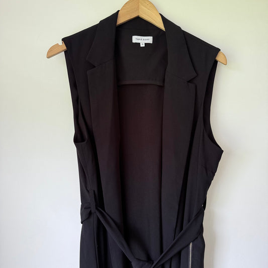 Table Eight Sleeveless Full Length Belted Blazer - Size 16