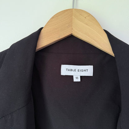 Table Eight Sleeveless Full Length Belted Blazer - Size 16