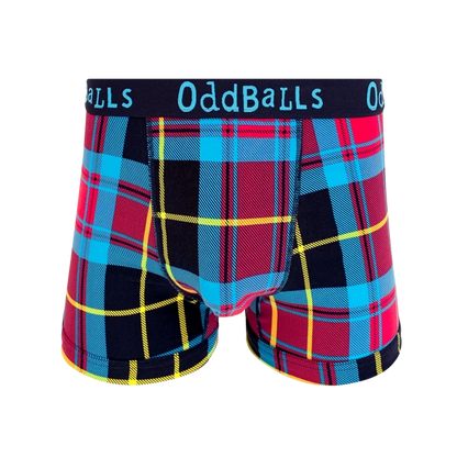 OddBalls Tartan Women’s Boxer Shorts Size 8 XS