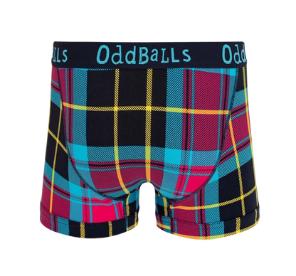 OddBalls Tartan Women’s Boxer Shorts Size 8 XS