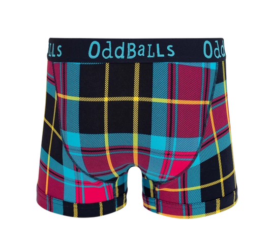 OddBalls Tartan Women’s Boxer Shorts Size 8 XS