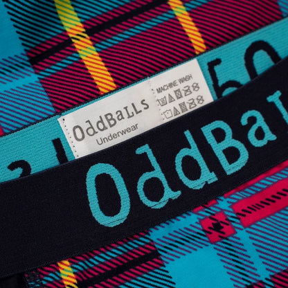OddBalls Tartan Women’s Boxer Shorts Size 8 XS
