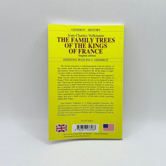 The Family Trees of the Kings of France by Jean-Charles Volkmann