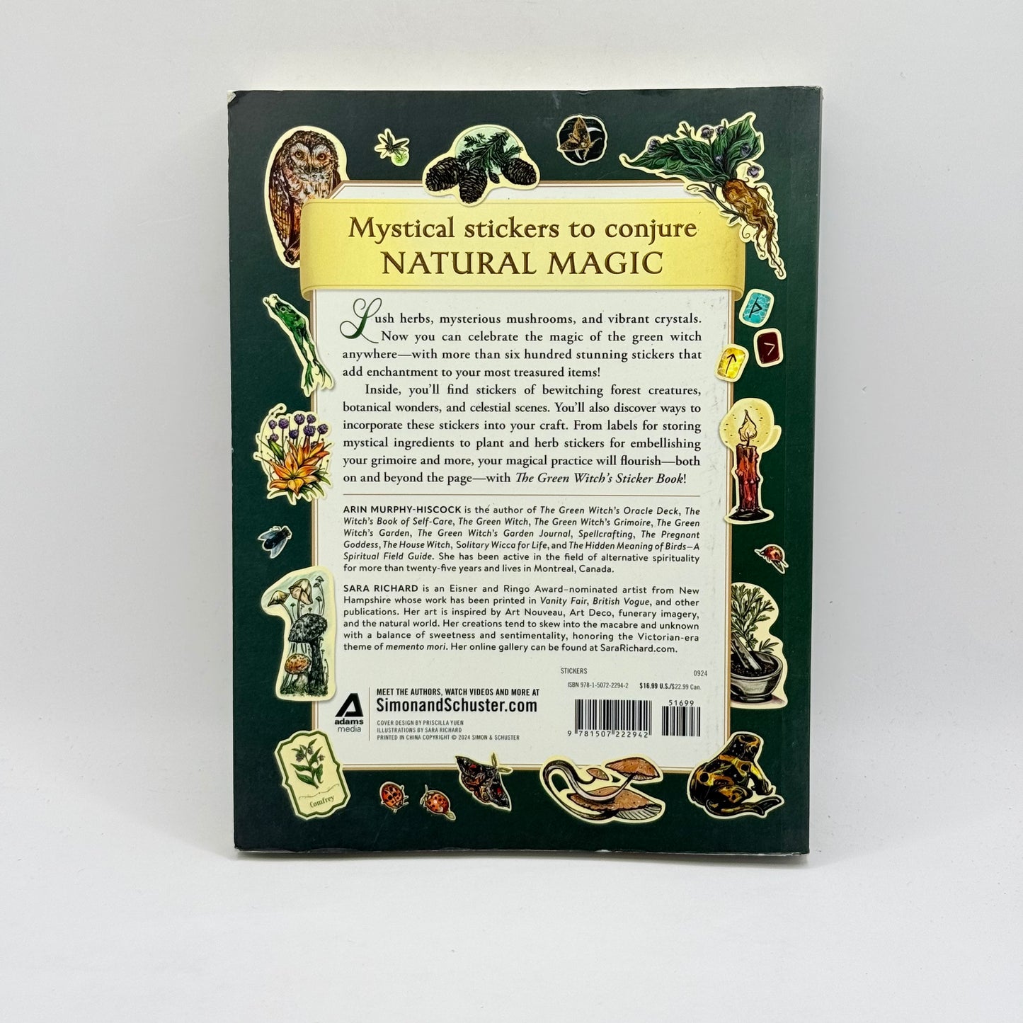 The Green Witch's Sticker Book by Arin Murphy-Hiscock
