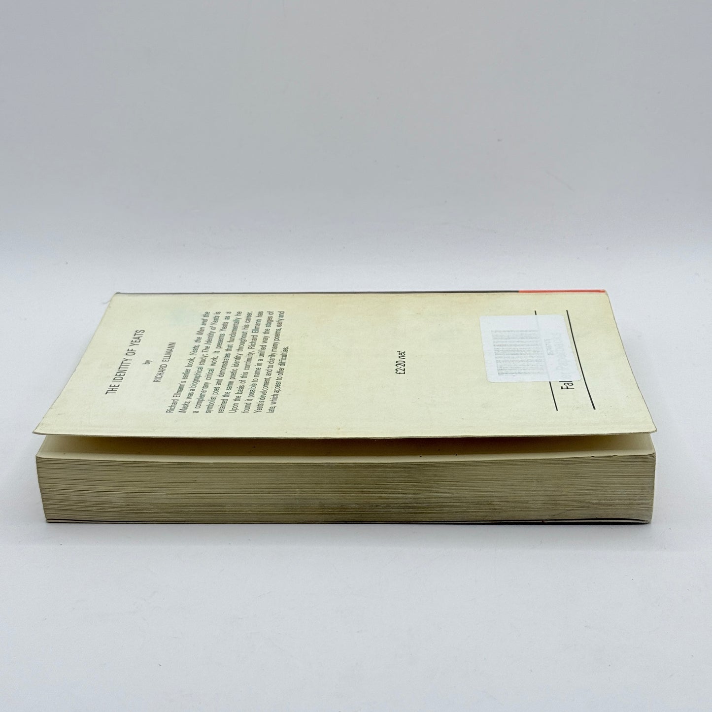 The Identity of Yeats by Richard Ellmann