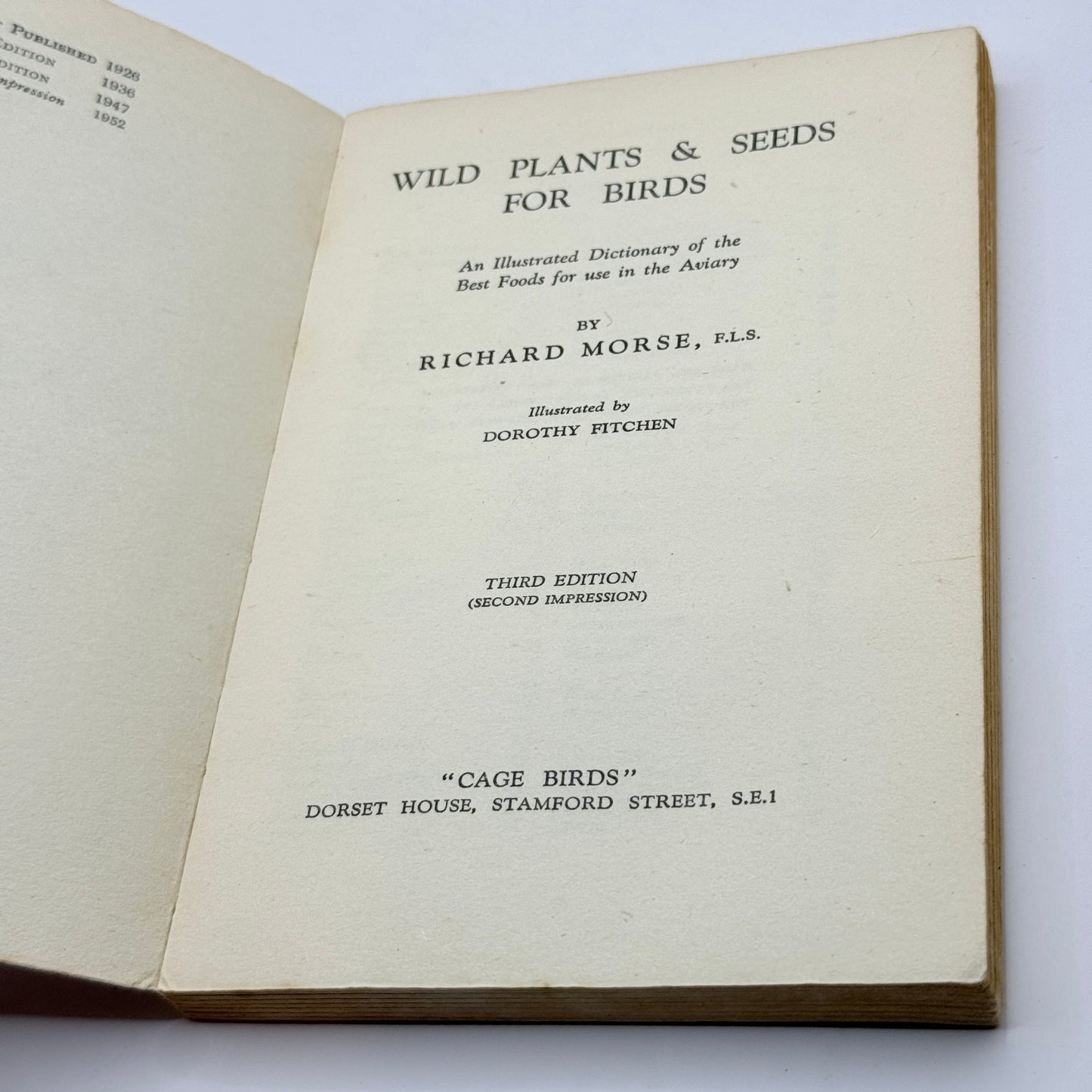 Wild Plants and Seeds for Birds by Richard Morse