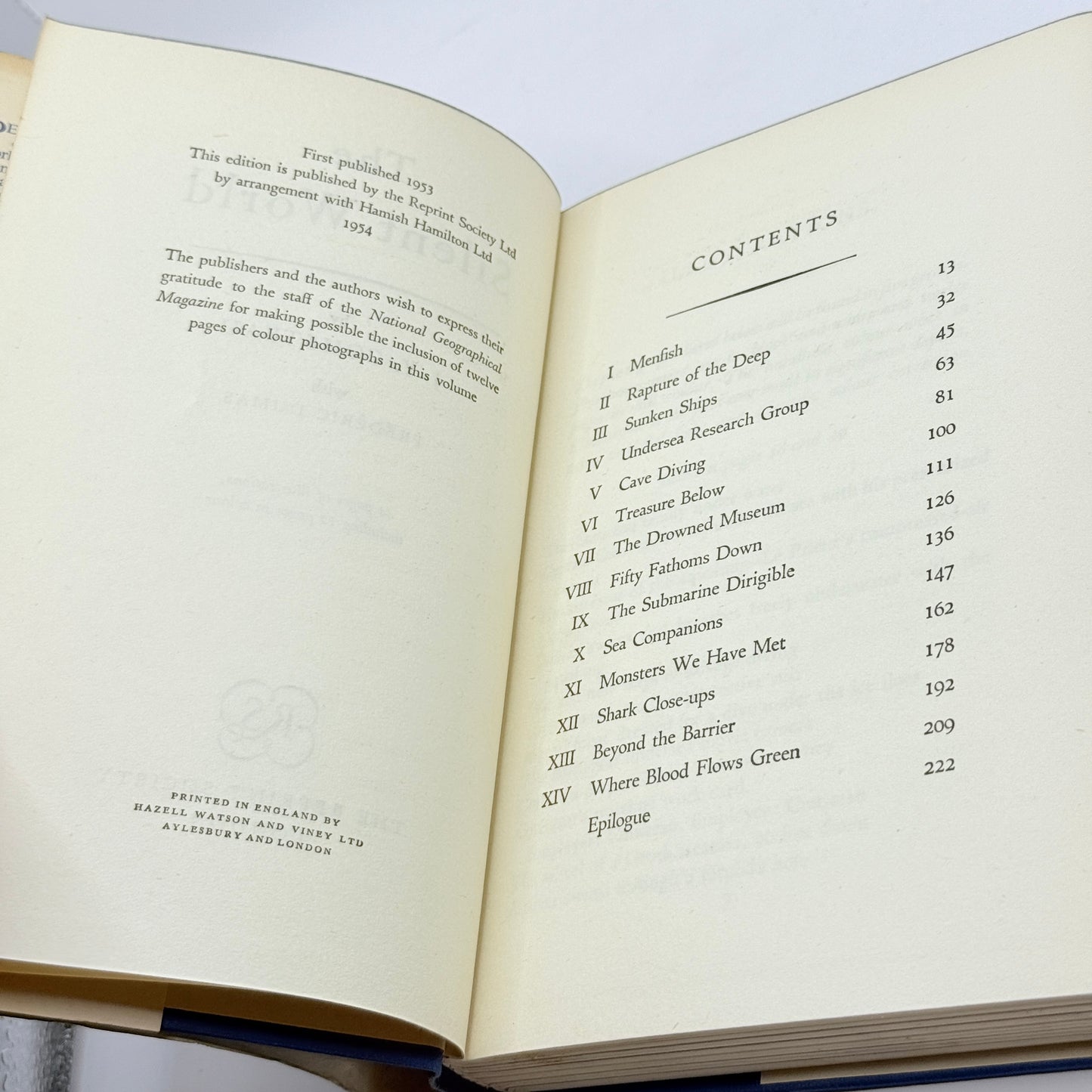 The Silent World by J. Y. Cousteau (1954)