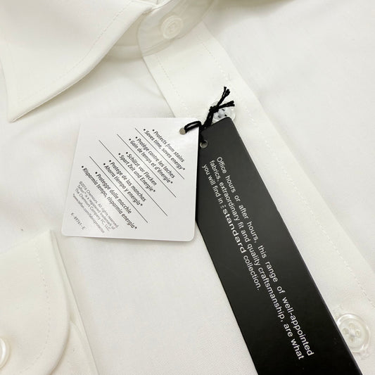 The Standard Long Sleeve Shirt - White - Size Medium
