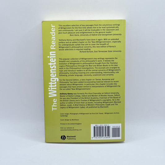 The Wittgenstein Reader by Anthony Kenny