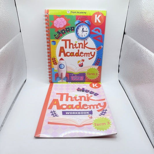 Think Academy Math Learning Set K (Kindy) Coursebook & Workbook Term 3
