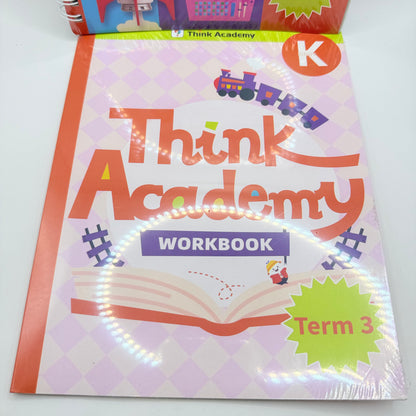 Think Academy Math Learning Set K (Kindy) Coursebook & Workbook Term 3