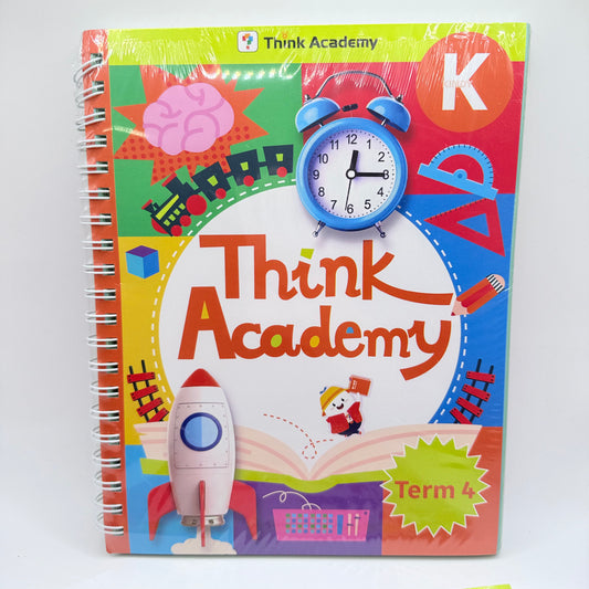 Think Academy Math Learning Set K (Kindy) Coursebook & Workbook Term 4