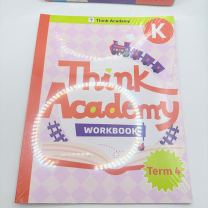 Think Academy Math Learning Set K (Kindy) Coursebook & Workbook Term 4