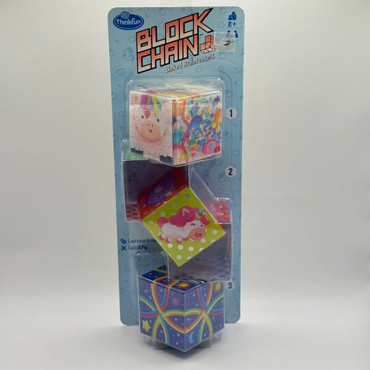 Thinkfun unicorn block chain puzzle game – linked brainteasers - mechanical puzzles original photo - what’s new toys