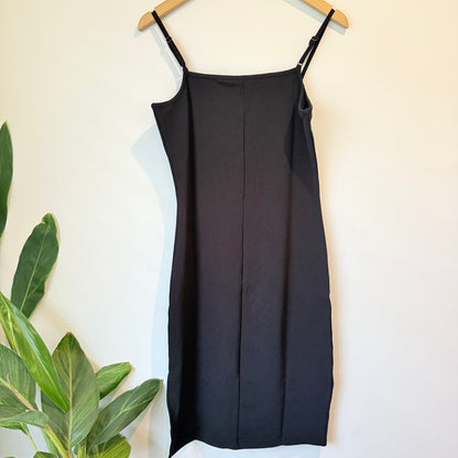 Tokyo Talkies Urban Cami Slip Dress in Black - Size L