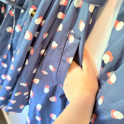 Topshop Polka Dot Trench Coat - Size 6