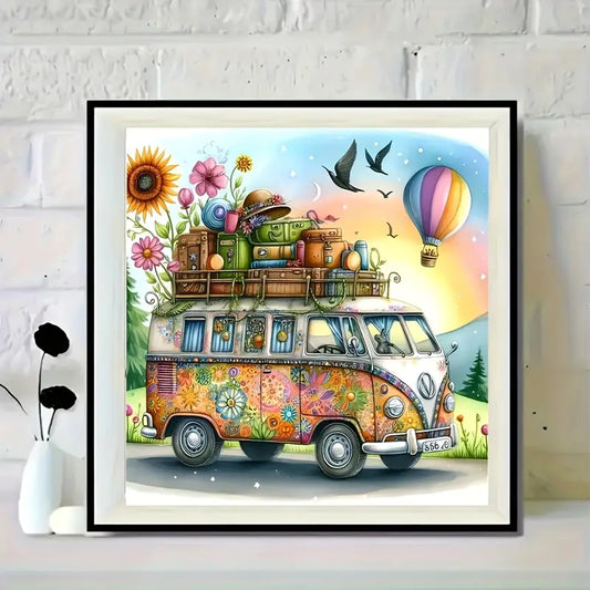 VW Combi 5D Diamond Painting Kit – 40×40 cm