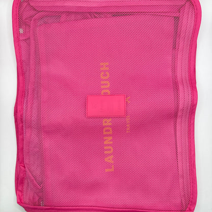 6 Piece Travel Compression Pouch Organiser Set (Hot Pink)