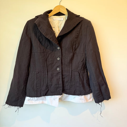 Trelise cooper zeus wool blazer - black - size 12 - coats & jackets condition: used - original photo - top - what’s new