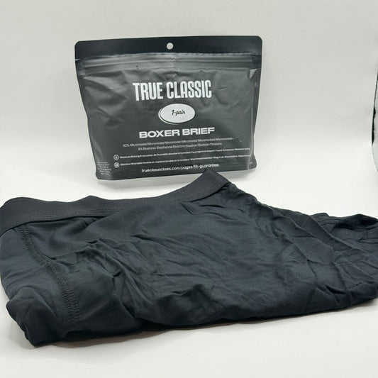 True Classic Black Boxer Brief - XXL