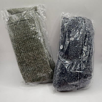 2 pairs twist-yarn fleece lined lounge socks - crew socks original photo - what’s new women’s shoes