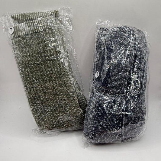 2 pairs twist-yarn fleece lined lounge socks - crew socks original photo - what’s new women’s shoes