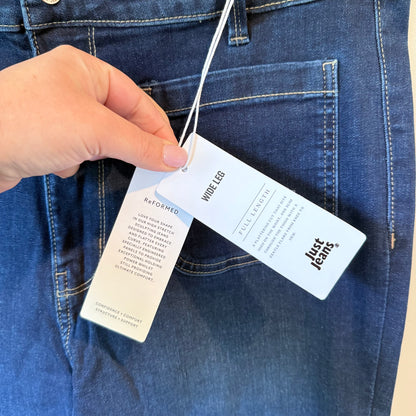 JUST JEANS Reformed Wide Leg Dark Sapphire – Size 16