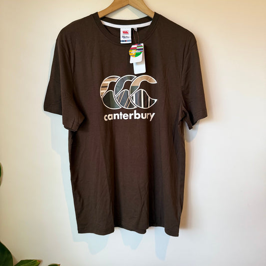 Canterbury size l uglies t-shirt - brown - t-shirts tops men’s apparel