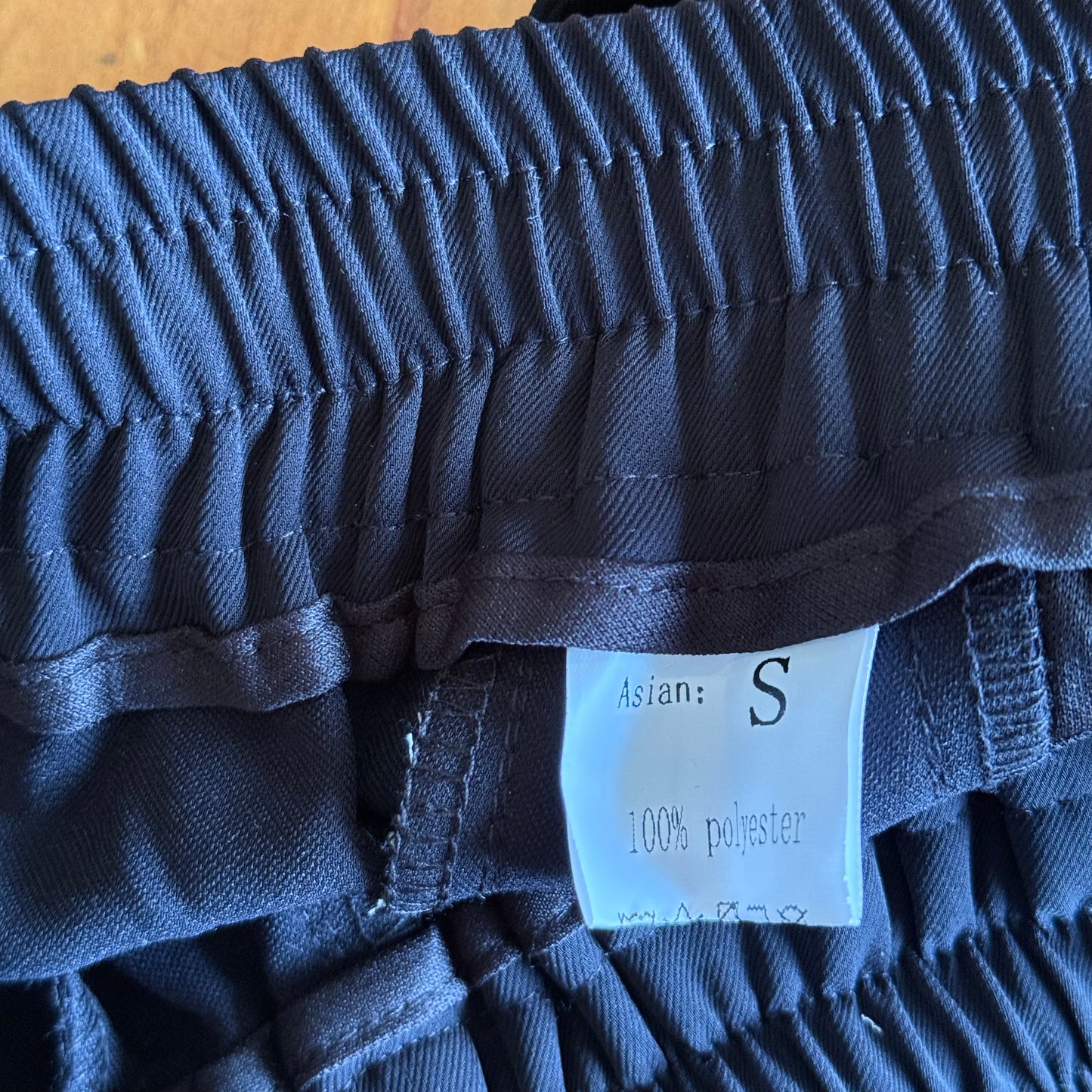 Unbranded Wide-Leg Side-Stripe Pants - Black/White - Size S