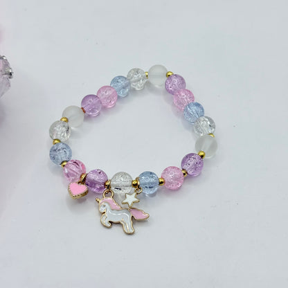 Unicorn Watch & Bracelet Set - Pink