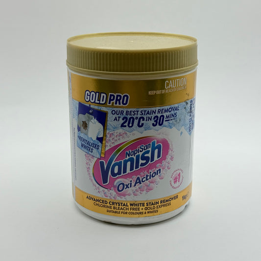 Vanish napisan gold pro oxi action crystal white stain remover - 1kg - fabric stain removers home&living materials