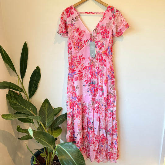 Verge Rosebud Pink Dress - Small
