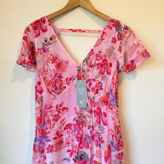 Verge Rosebud Pink Dress - Small