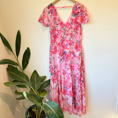 Verge Rosebud Pink Dress - Small