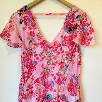 Verge Rosebud Pink Dress - Small