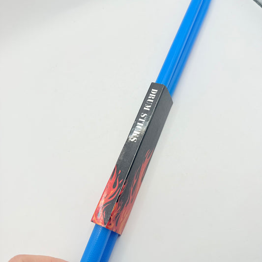 Vibrant Blue Plastic Drumsticks