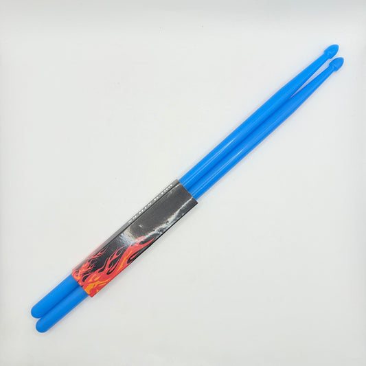 Vibrant Blue Plastic Drumsticks