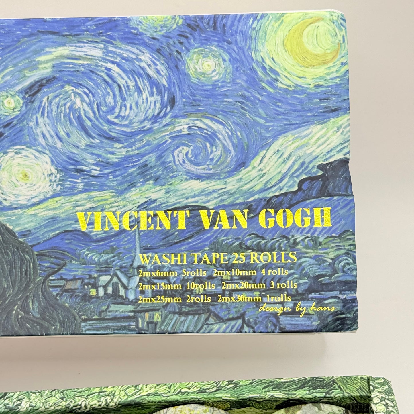 Vincent Van Gogh Washi Tape Set (25 Rolls, Multi-Width)