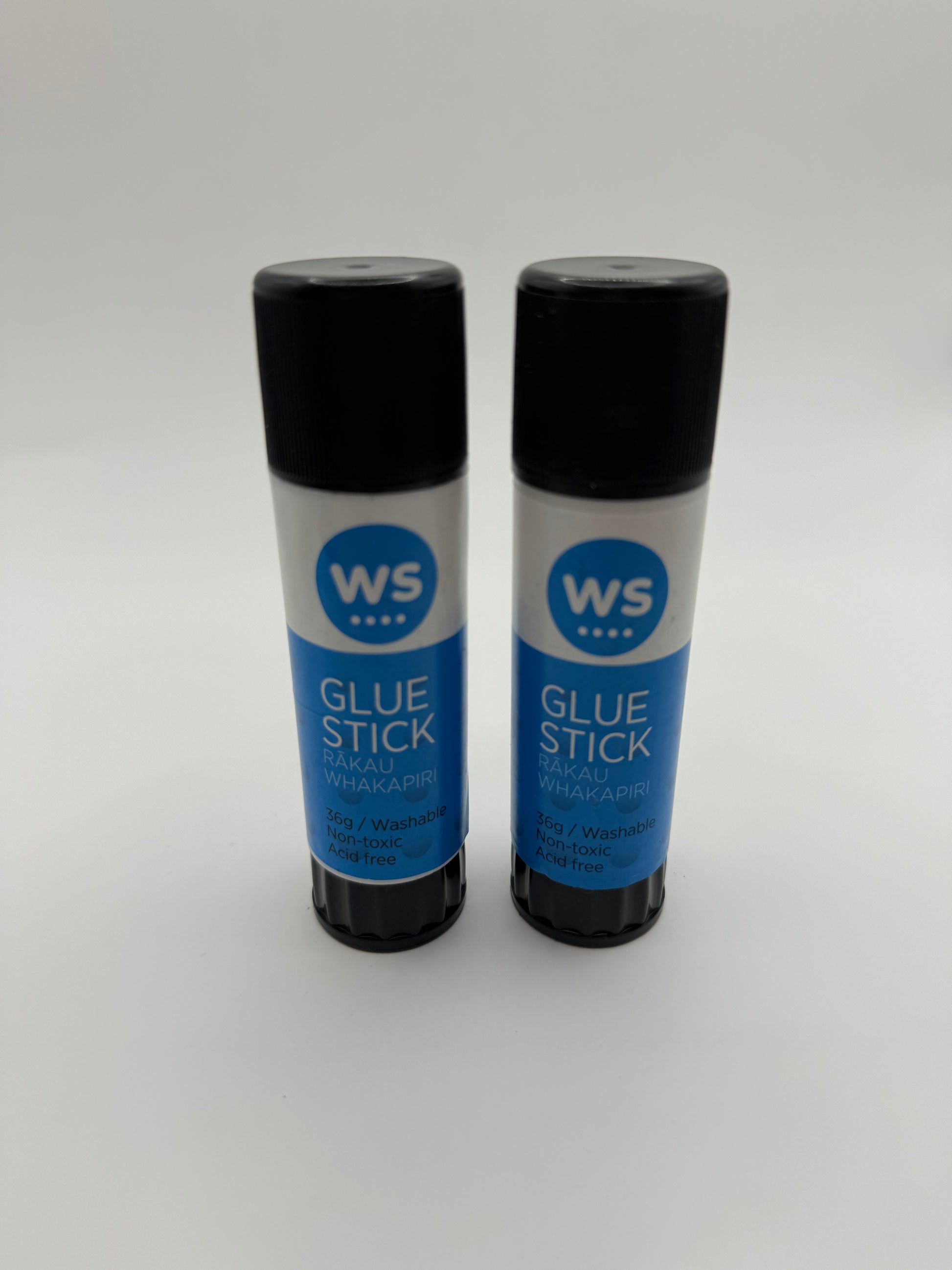 Ws glue stick – 2 pack (36g each) | washable non-toxic acid-free – brand new - glue stick stationery